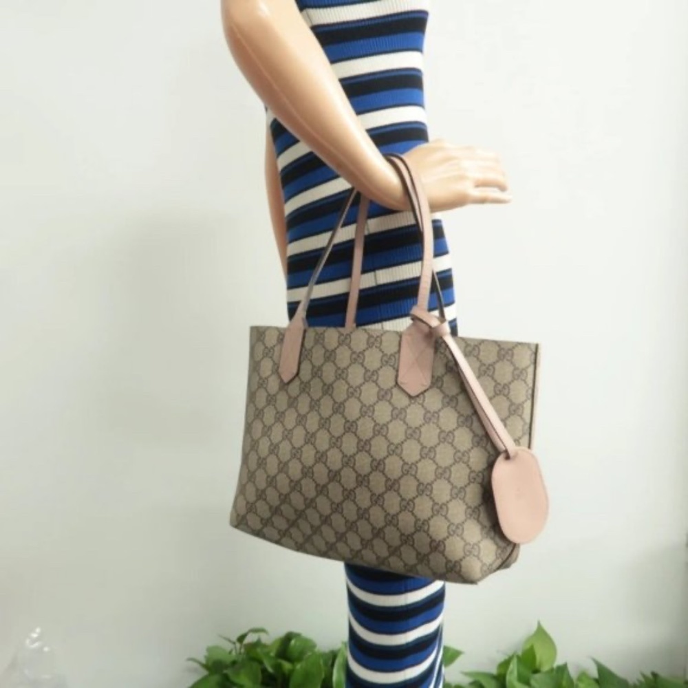 100% Authentic GUCCI Brown Canvas Tote Bag - Picture 12 of 12